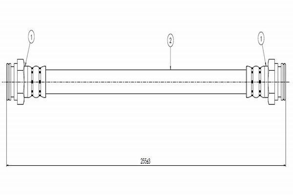CAVO C800407A | Fren Hortumu Arka Favorit