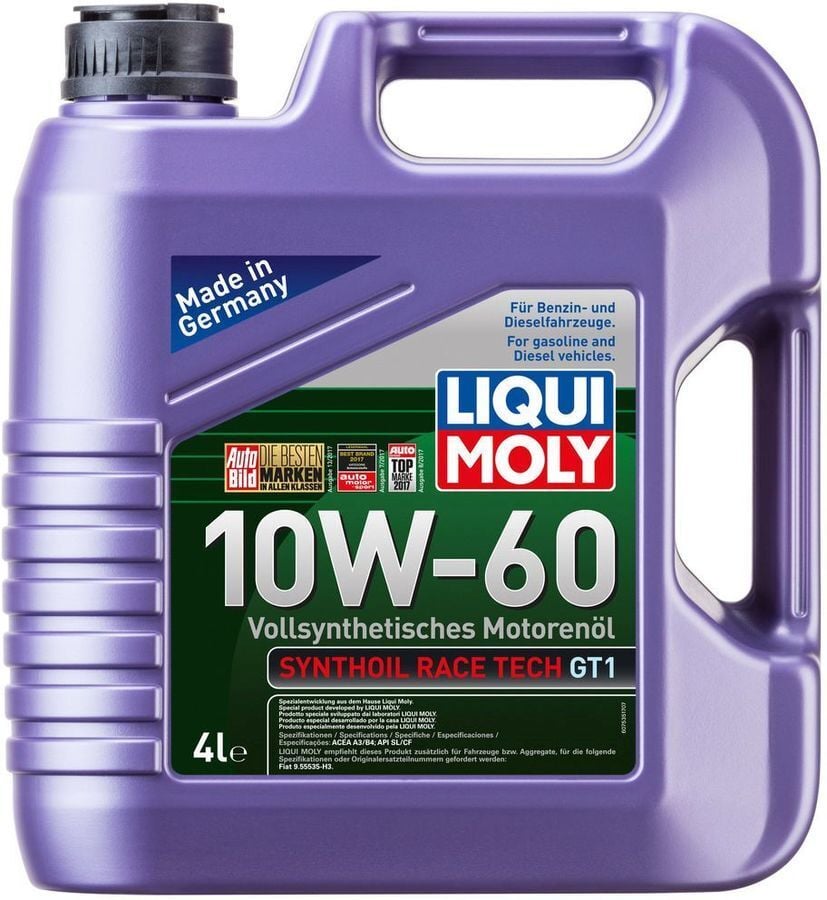LIQUI MOLY 7535 | 10W-60 Motor Yağı Synthoil Race Tech GT1 4 Litre