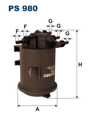 FILTRON PS980 | Mazot Filtresi 01-Mst 2.2D-Mgn-Lgn 1.9Dci