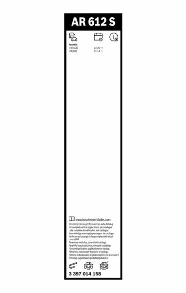 BOSCH 3397014158 | Silgi Süpürgesi Tk 60 + 40Cm 15- i20 Aerotwın Retro
