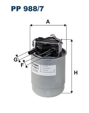 FILTRON PP988-7 | Mazot Filtresi 19-Qashqai-Xtrail-Kadjar 1.7Dci