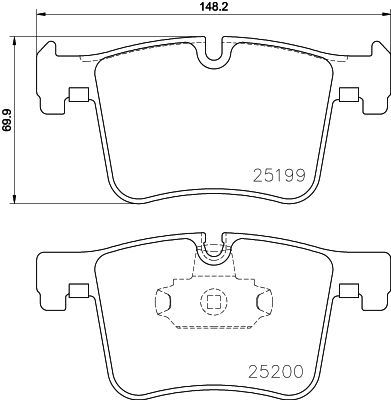HELLA PAGİD 8DB355015-781 | Fren Balatası (BMW F20-F25-F30 On)