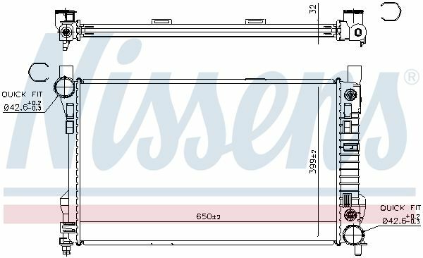 NISSENS 62786A | Radyatör 203 Otom / Mek.