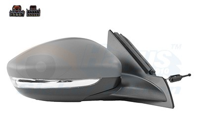 VIEWMAX VM3012PL | Peugeot 208 Elektrikli Sağ Dış Dikiz Aynası (Manuel Katlanır) Viewmax Marka