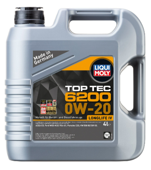 LIQUI MOLY 0W20 Motor Yağı Top Tec 6200 4 Litre (20788)