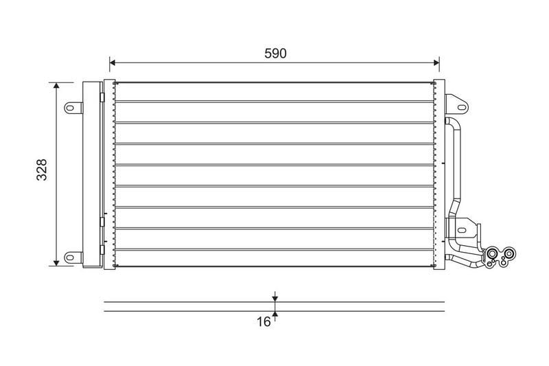 VALEO 814364 | Kondenser Skoda Fabia, Audi A1