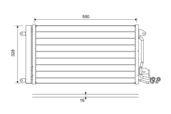 VALEO 814364 | Kondenser Skoda Fabia, Audi A1