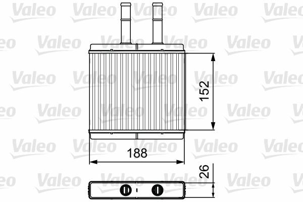 VALEO 812442 | Kalorifer Radyatörü 03-Kalos-Aveo 1.2İ