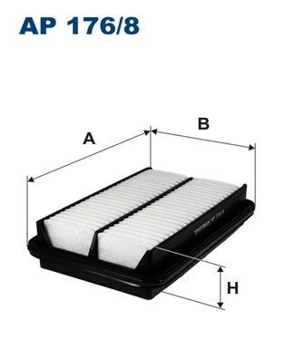 FILTRON AP176-8 | Hava Filtresi 02-Lıana 1.6 4Wd