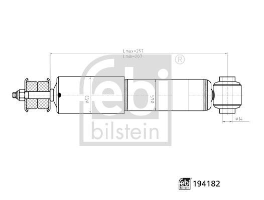 FEBI BILSTEIN 194182 | Ön Amortisör VW Transporter T4