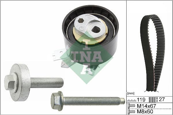 INA 530084310 | Dacia Dokker 2021- 1.5 Blue dCi Euro 6 Motor Triger Seti