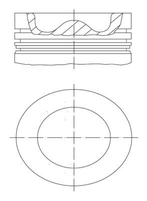 MAHLE 039PI00127001 | Piston 75,00 mm (+ 0.40) Opel Grandland X Crosland X 1.6D B16dth (100-120 Ps)