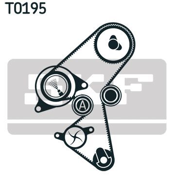 SKF VKMC 13002 | Triger Seti + Devirdaim + V Kayış Seti (6M5q 6A228 Da / Kit) / 5751.H6