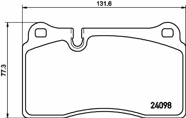 HELLA PAGİD 8DB355011-851 | Fren Balatası VW Touareg (7La, 7L6, 7L7) , Touareg (7P5, 7P6)