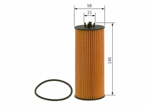BOSCH F026407237 | Yağ Filtresi 14-A-Seri (W176) C-Seri (W205) E-Seri (W212)