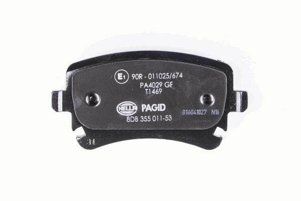 HELLA PAGİD 8DB355011-531 | Fren Balatası VW Multıvan V (7Hm, 7Hn, 7Hf, 7Ef, 7Em, 7En) , Multıvan VI (Sgf, Sgm, Sgn) , Transporter