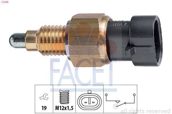 FACET 7.6249 | Geri Vites Müşürü Ducato III 06 > Boxer III 06 > Jumper III 06 > Punto Evo / Linea / Panda / Ducato Alfa Romeo 159 Mıto Spıder Lancıa Delta Astra F Astra H / G Corsa A / B / C Vectra A / B