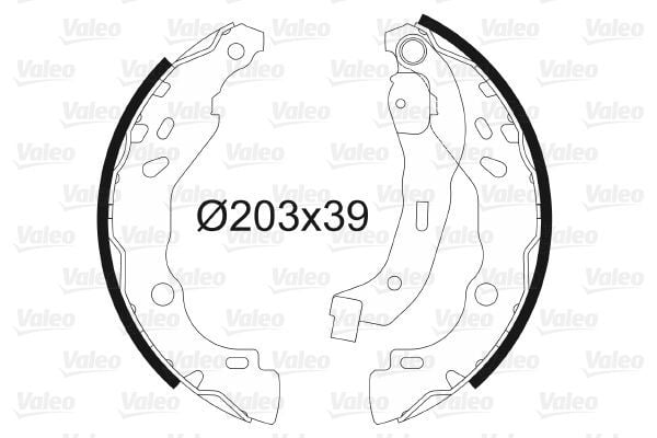 VALEO 562810 | Pabuç Balata Clio II 01-Clio IV 13-Symbol / Logan Sandero / 208 I (Ca_, Cc_) 12-191.4 HDI 1.6 1.0 1.2 VTI 82 1.2 Thp 110 1.6 HDI / Bluehdi 75 1.6 Gti 1.6 Bluehdi 120 1.6 Bluehdi 100 1.6 Thp 165 1.6 HDI 1.2 Vti 68 / Puretech 68 1.2 Puretech