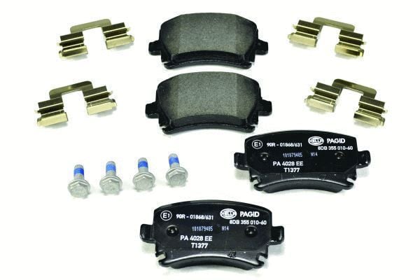HELLA PAGİD 8DB355010-601 | Fren Balatası Audi, Seat, Skoda, VW A3 (8P1) , A3 Sportback (8Pa) , A4 (8Ec, B7) , A4 Avant (8Ed, B7) ,