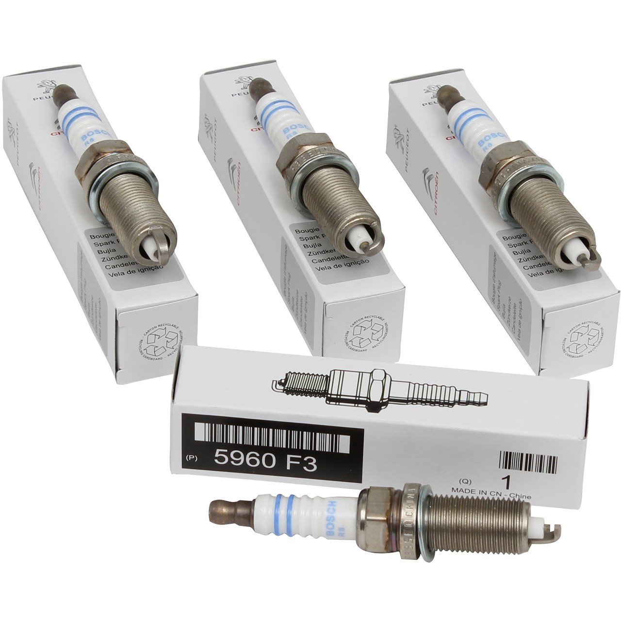 PSA 5960.F3 | Peugeot 307 1.6 16Valf Benzinli Ateşleme Buji Takım (4 Adet) Orijinal