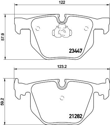 HELLA PAGİD 8DB355009-331 | Fren Balatası Arka BMW E65-E66 730D / 730 / 735