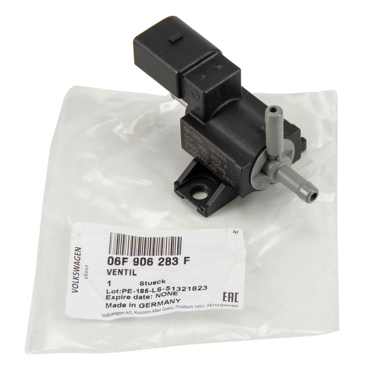 VAG / ORJINAL 06F906283F | Volkswagen Jetta 2006-2010 Model Arası 1.4 TSI BMY 140 BG Motor Turbo Basınç Valfi Orijinal