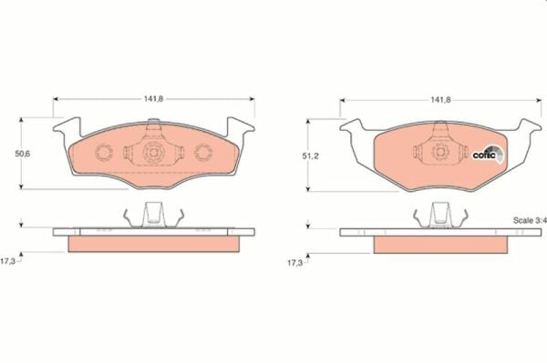 TRW GDB1274 | Fren Balata Ön Fox Hatchback (5Z1, 5Z3, 5Z4) 05 > 1144958 45017 1.4 TDI 44958 Lupo I (6X1, 6E1) 98 > 051.0 1.4 16V 1.7 Sdı 1.4 16V 1.4 TDI 1.4 FSI 45017 1.0 Polo (6N2) 99 > 011.4 16V 1.6 16V Gtı 1.4 TDI 1.0 1.4 16V 1.7 Sdı 1.9 D 450