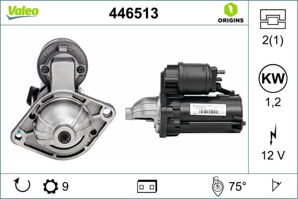VALEO 446513 | Marş Motoru 07-Astra.J-Corsa.D.E 1.3Cdti