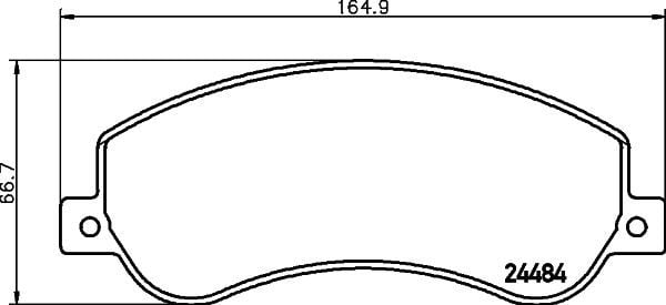 HELLA PAGİD 8DB355015-401 | Fren Balatası VW Amarok (2Ha, 2Hb, S1b, S6b, S7a, S7b) , Amarok Platform / Chassis (S1b)