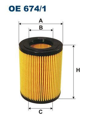 FILTRON OE674-1 | Yağ Filtresi Accent 1,5 CRDI 2002 2005 Getz 1,5 CRDI 2002 2005 (3 Silindir)