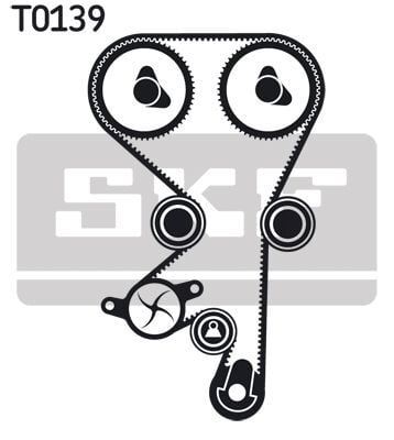 SKF VKMC05150-3 | Triger Gergi Seti + Su Pompası (Opel 1.4 1.6 Astra F Vectra B Corsa B)
