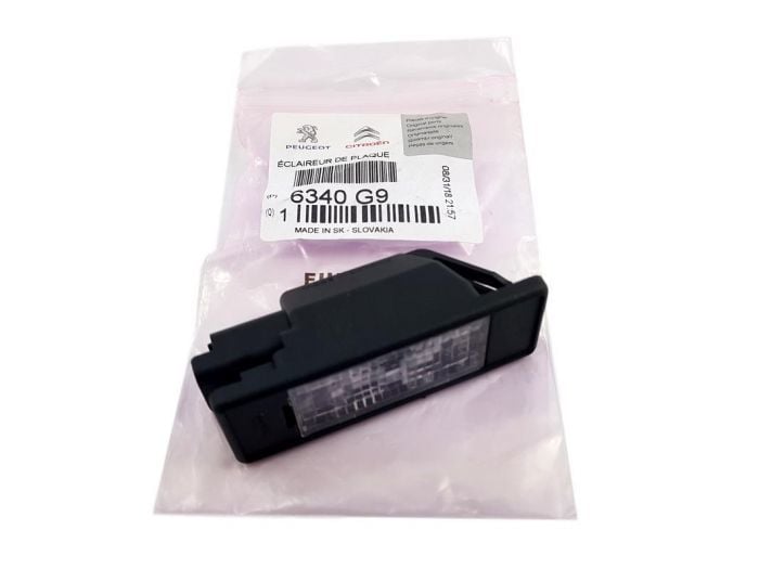 PSA 6340.G9 | Peugeot 407 2005-2011 Plaka Lambası Orijinal