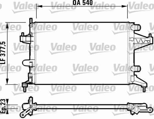 VALEO 732825 | Motor Su Radyatörü Z10xep Z12xe Z12xep Z14xep Corsa C