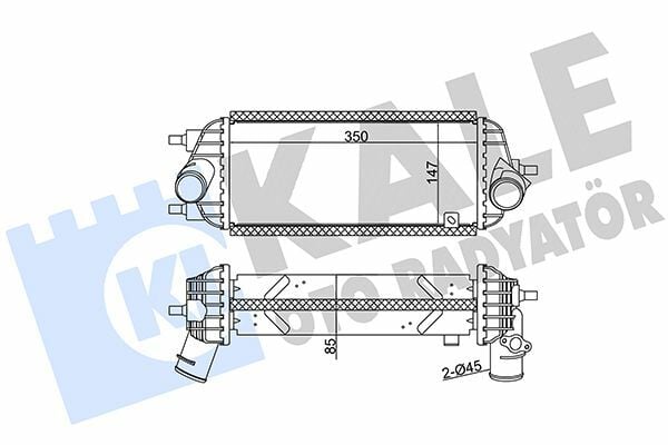 KALE 344945 | Turbo Radyatörü (Intercooler) 11-İx35-Sportage 1.7Crdi