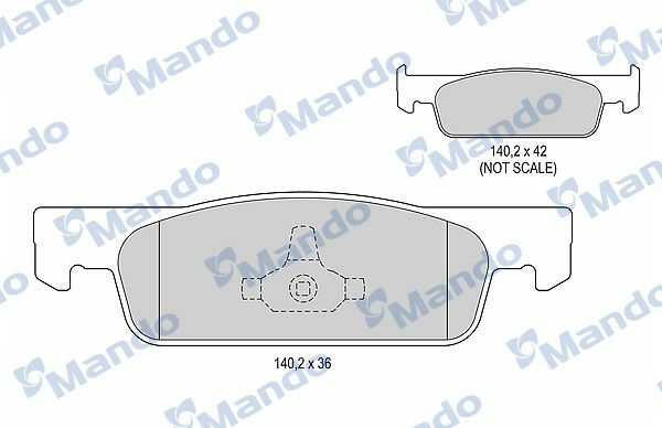 MANDO MBF015282 | Fren Balata Ön 12-Clio.IV-Symbol-Logan-Sandero Küçük Tip