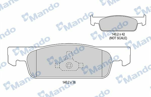 MANDO MBF015282 | Fren Balata Ön 12-Clio.IV-Symbol-Logan-Sandero Küçük Tip