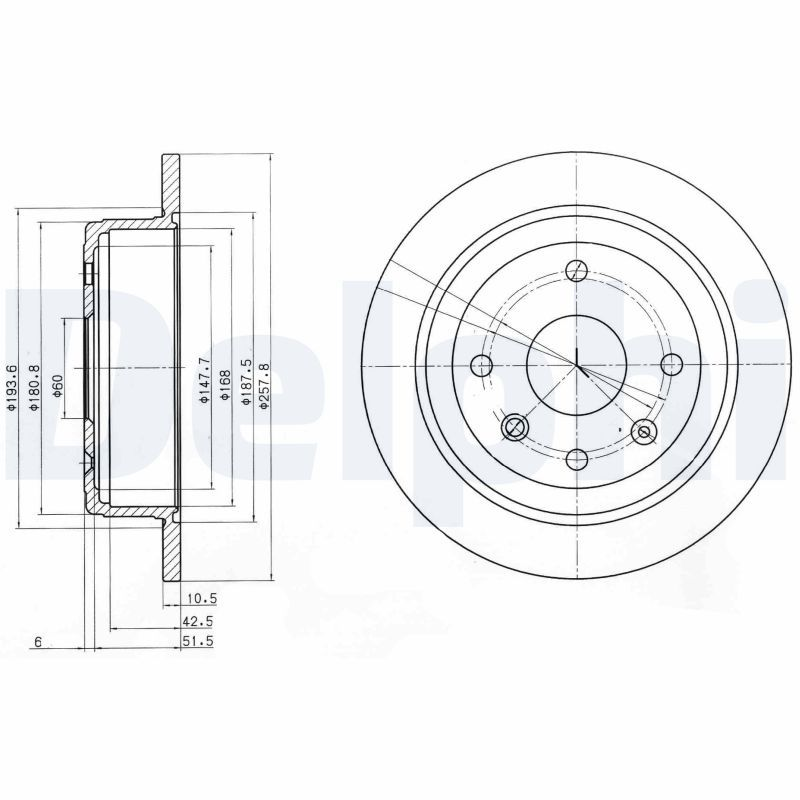 DELPHI BG4091 | Chevrolet Lacetti Arka Disk Takım Sağ/Sol