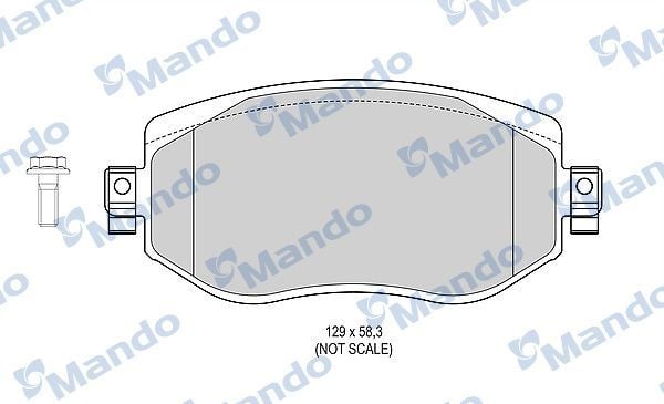 MANDO MBF015304 | Fren Balata Ön 16-Megane.IV 1.2Tce-1.5 DCI