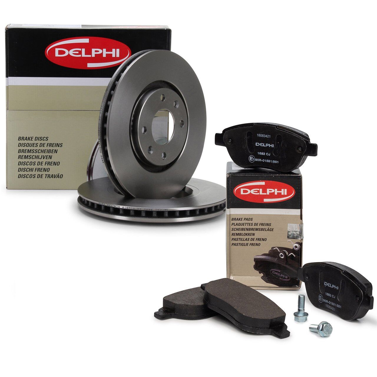 Citroen C3 2009-2015 Ön Fren Disk Takımı Ve Ön Fren Balata Takımı Delphi Marka