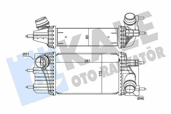 KALE 352890 | Turbo Radyatörü (Intercooler) 11-Juke-Pulsar 1.5 DCI