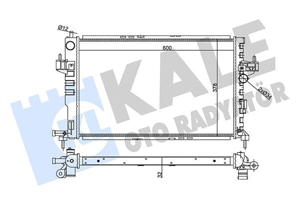 KALE 357030 | Radyatör Combo.C-Corsa.C 1.7D *Y17td*
