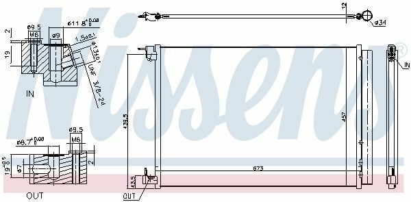 NISSENS 940519 | Klima Radyatörü 205 / 213 / 253