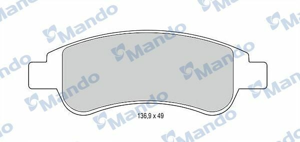 MANDO MBF015153 | Fren Balata Ön 02-Partner-307 1.4 12-Pt.301