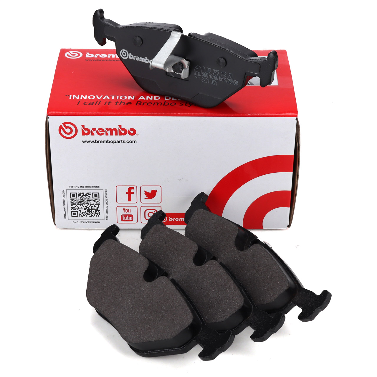 BREMBO P06025 | Fren Balatası E-46 / 36 Arka