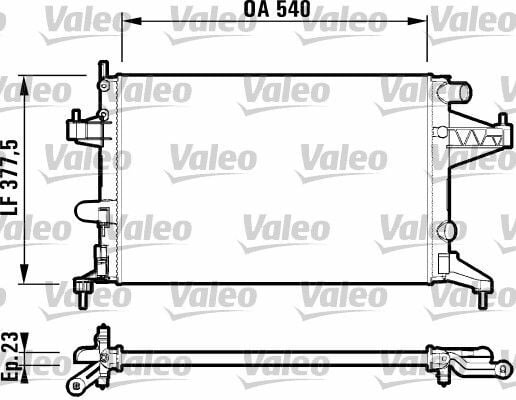 VALEO 732826 | Motor Su Radyatörü (Klimalı) Z14xe Corsa C Tigra B
