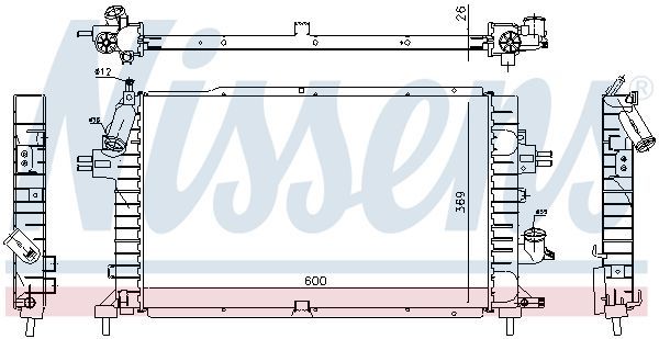 NISSENS 63029A | Radyatör Opel Astra H 07-Z13dth / Z17dth / Z19dth