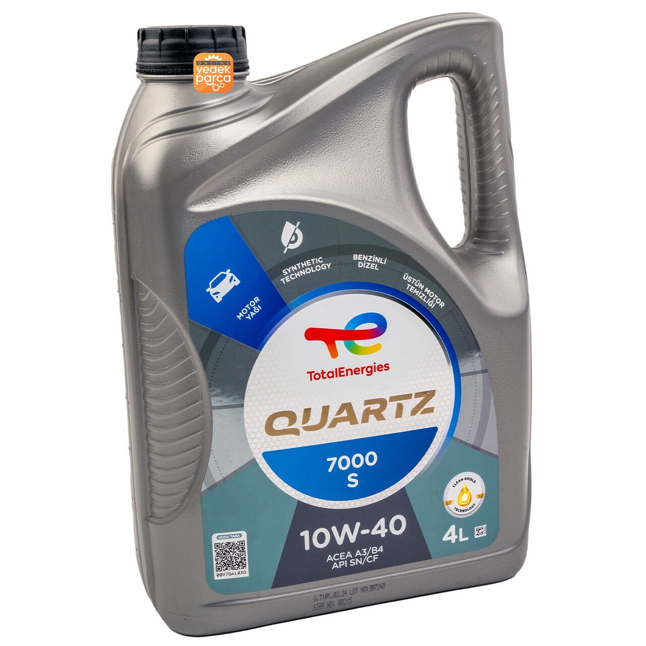 TOTAL 172147 | 10W40 Quartz 7000 4 Litre Motor Yağı