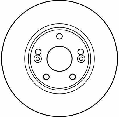 TRW DF4179 | Fren Diski Ön Laguna II 01-15 Jant Havalı 280mm 5 Bijon