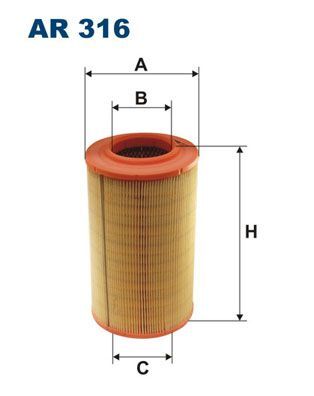 FILTRON AR316 | Hava Filtresi Boxer Jumper Ducato 2,8 2.5 TDI 03 / 94 03 / 02 Uzun Tip
