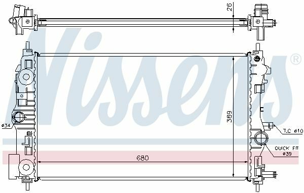 NISSENS 630745 | Radyatör Opel Insignia A 1.4 Net Manuel